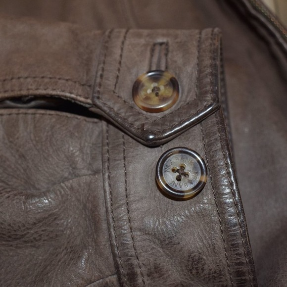 Jos. A. Bank Brown Leather Full Zip Jacket Size XXL - Picture 7 of 11